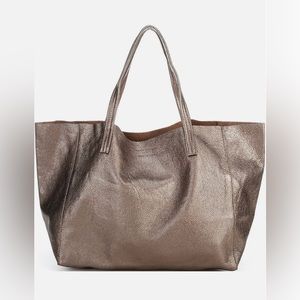 KURT GEIGER LONDON Violet Leather Tote